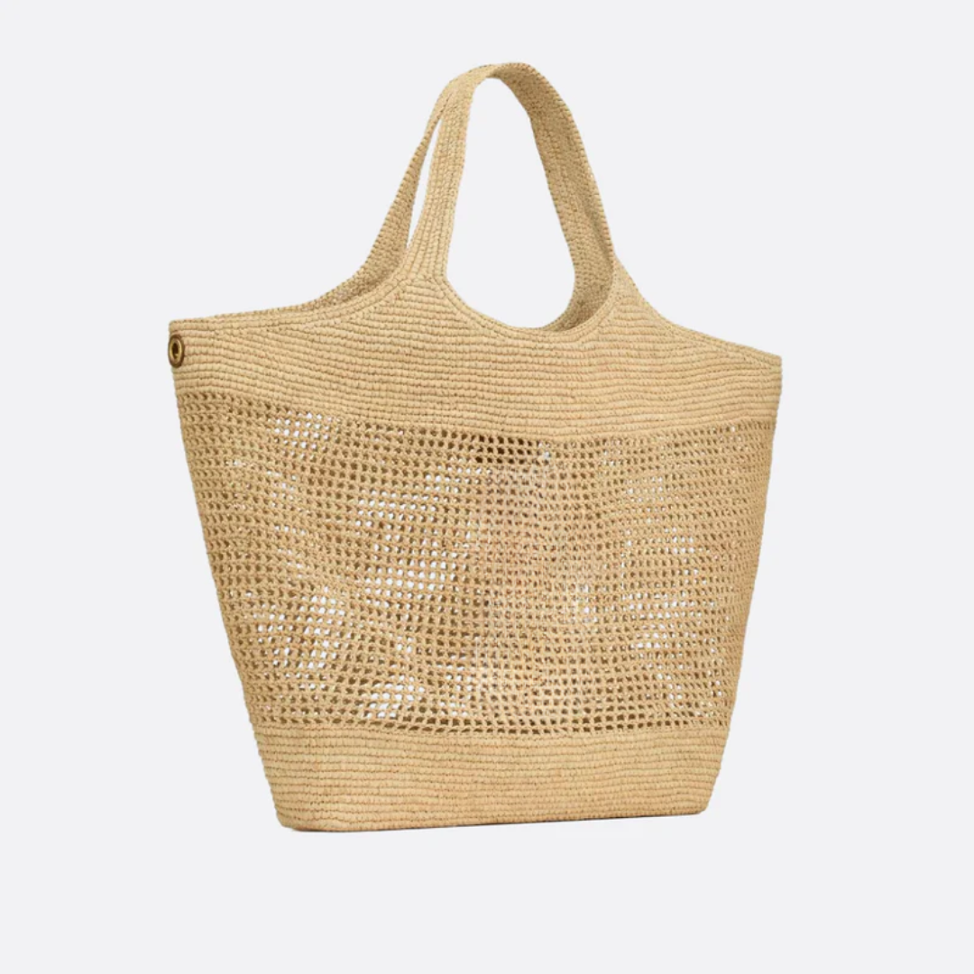 Raffia-Handtasche - BloxBagde
