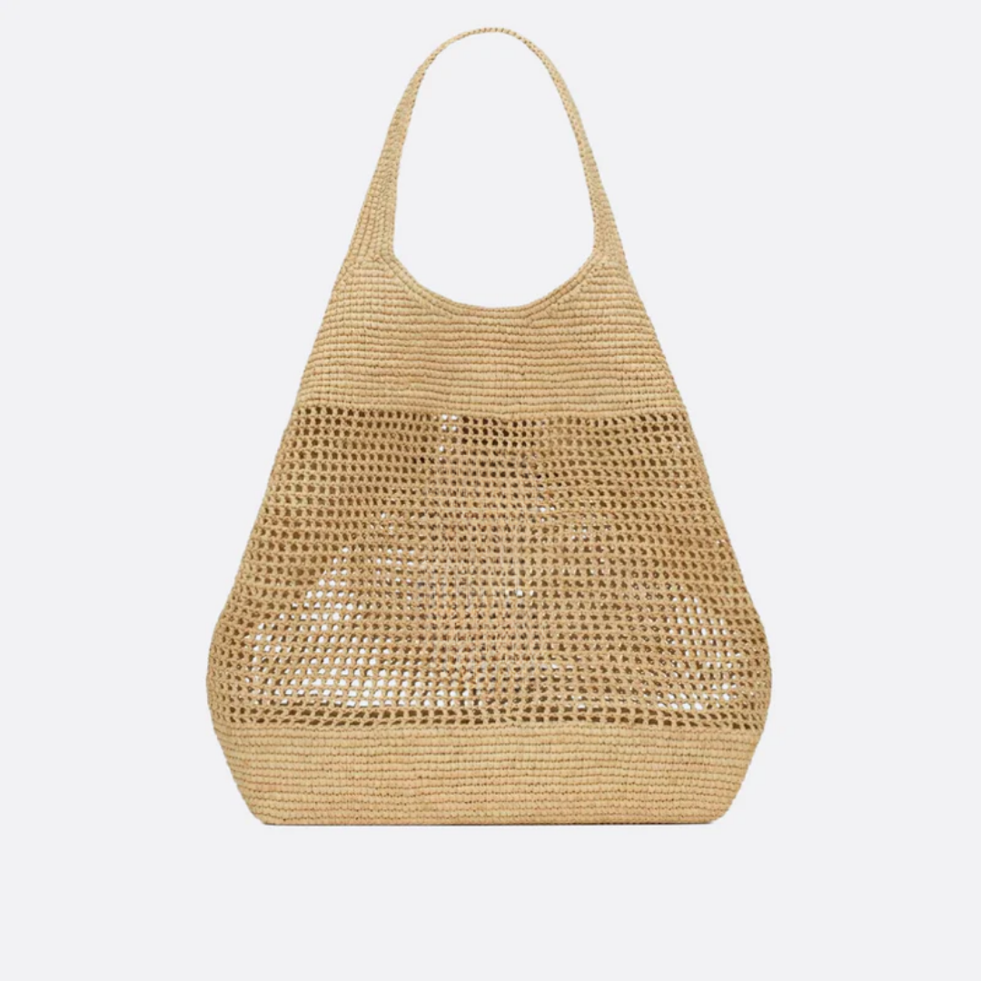 Raffia-Handtasche - BloxBagde