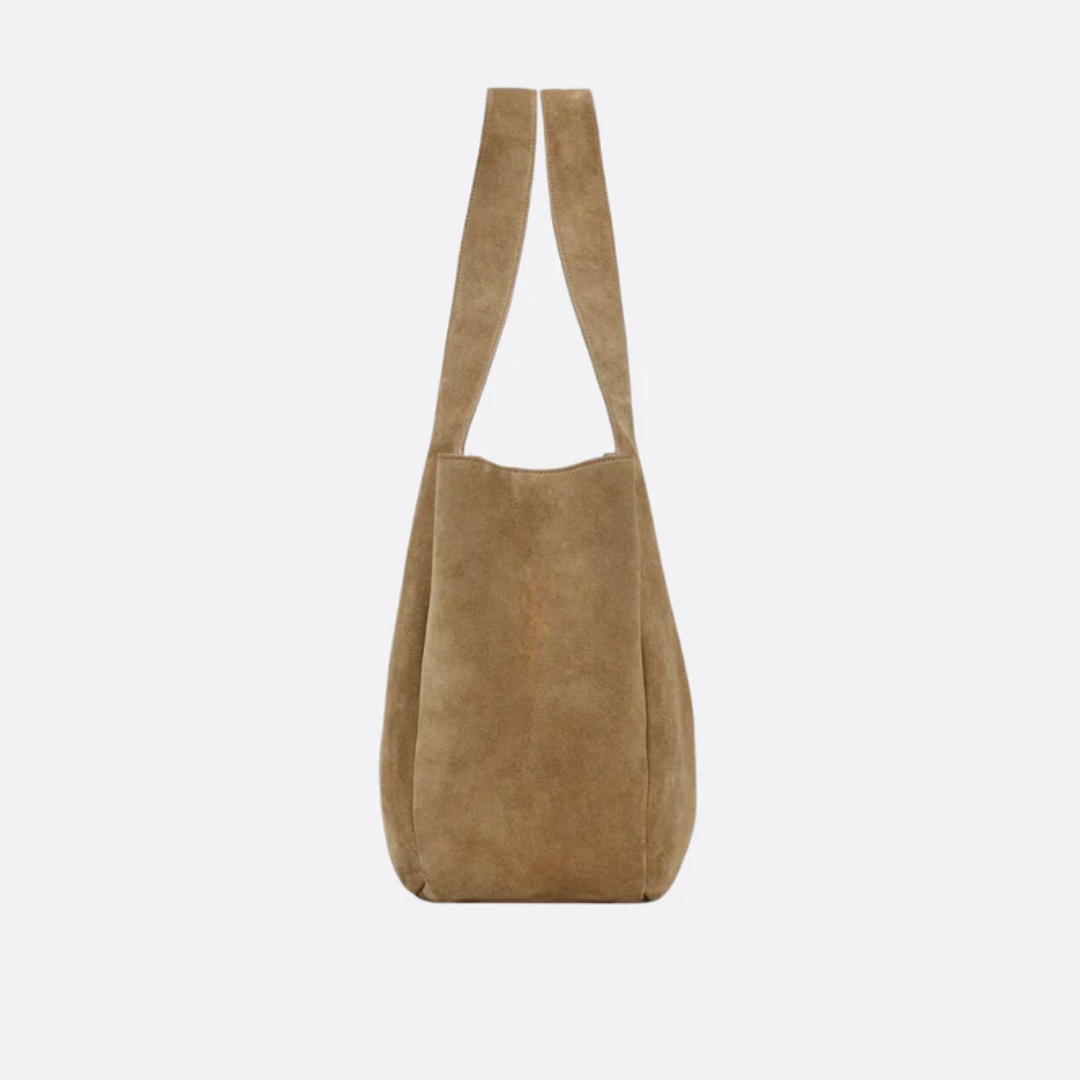 Veloursleder-Schultertasche - BloxBagde