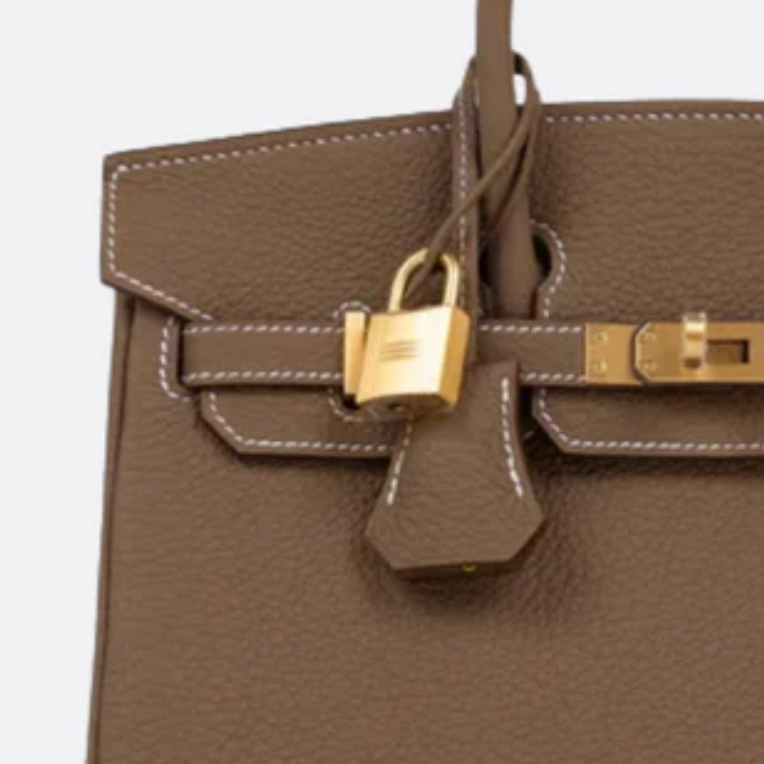 Klassische Lederhandtasche - BloxBagde