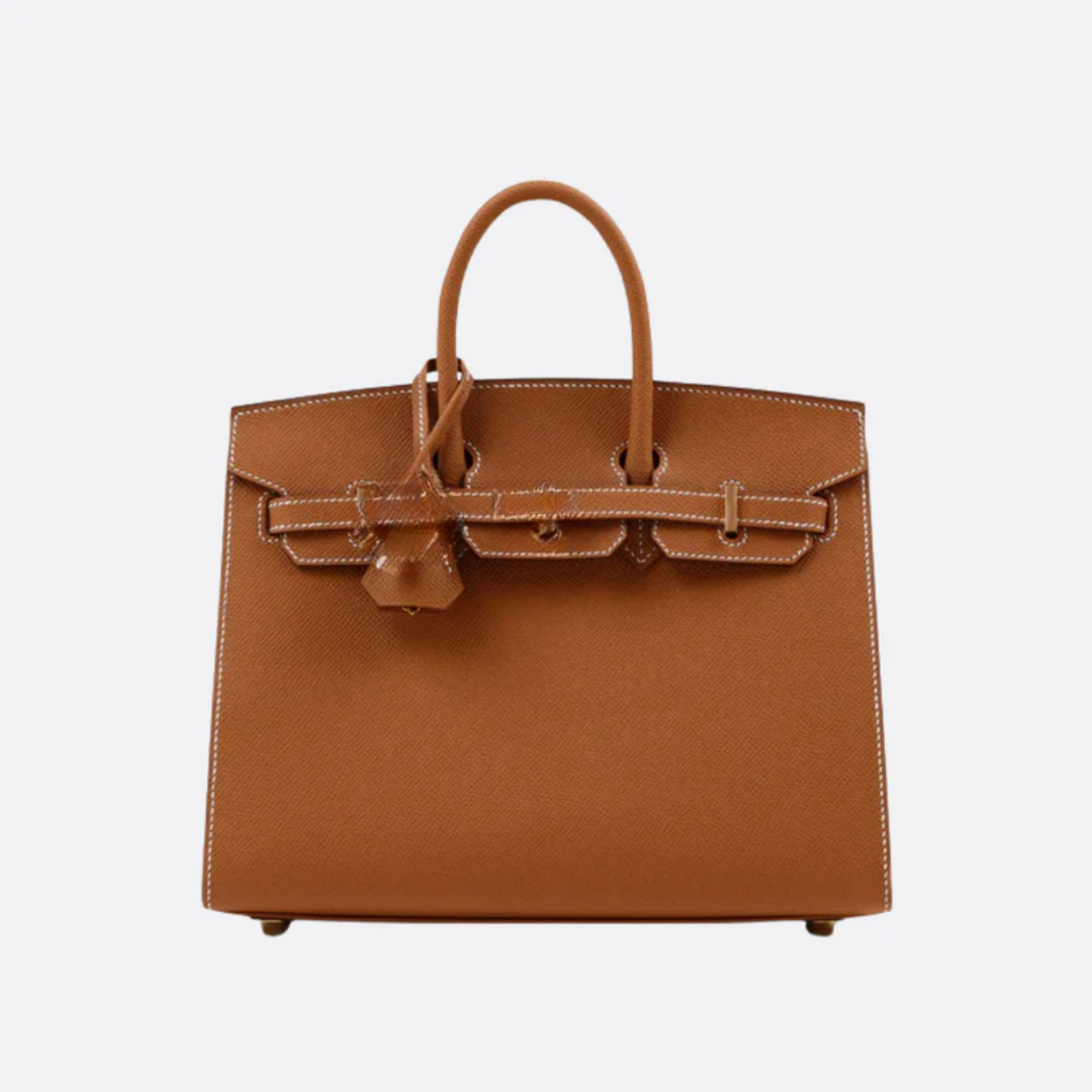 Klassische Lederhandtasche - BloxBagde