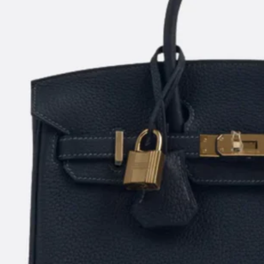 Klassische Lederhandtasche - BloxBagde