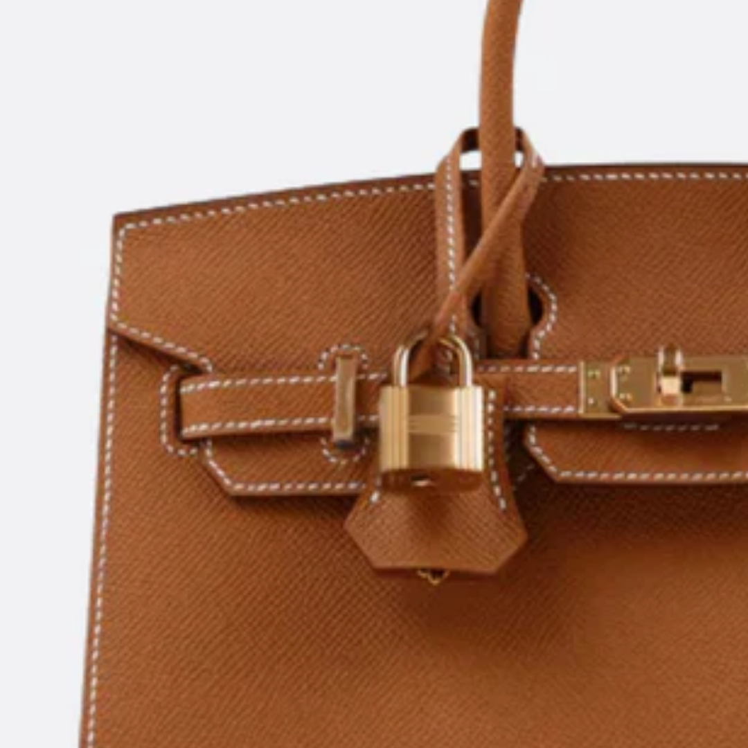 Klassische Lederhandtasche - BloxBagde