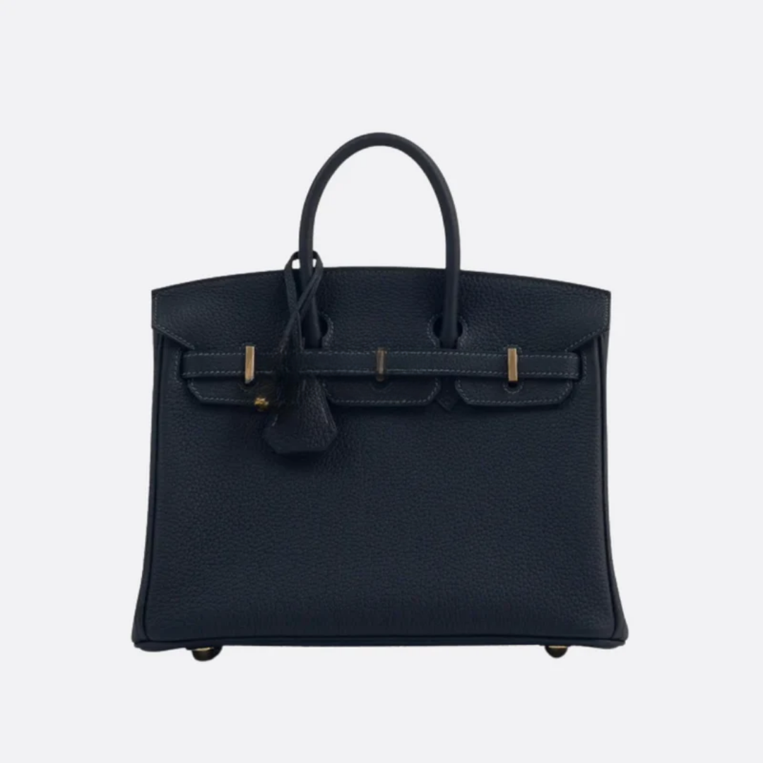 Klassische Lederhandtasche - BloxBagde